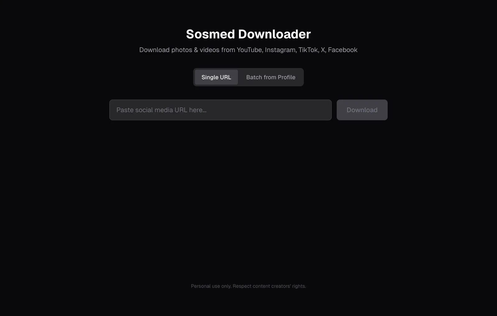 Sosmed Downloader