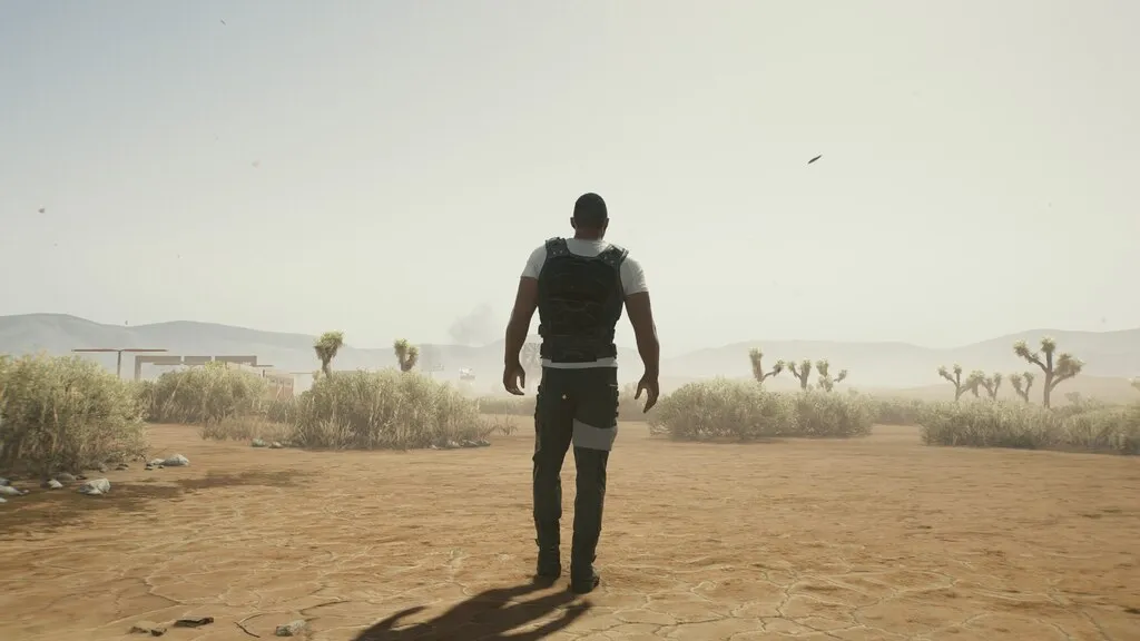 V alone in the Badlands