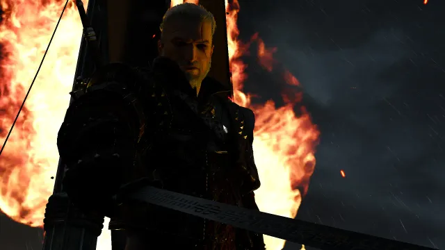 Geralt in a final fight